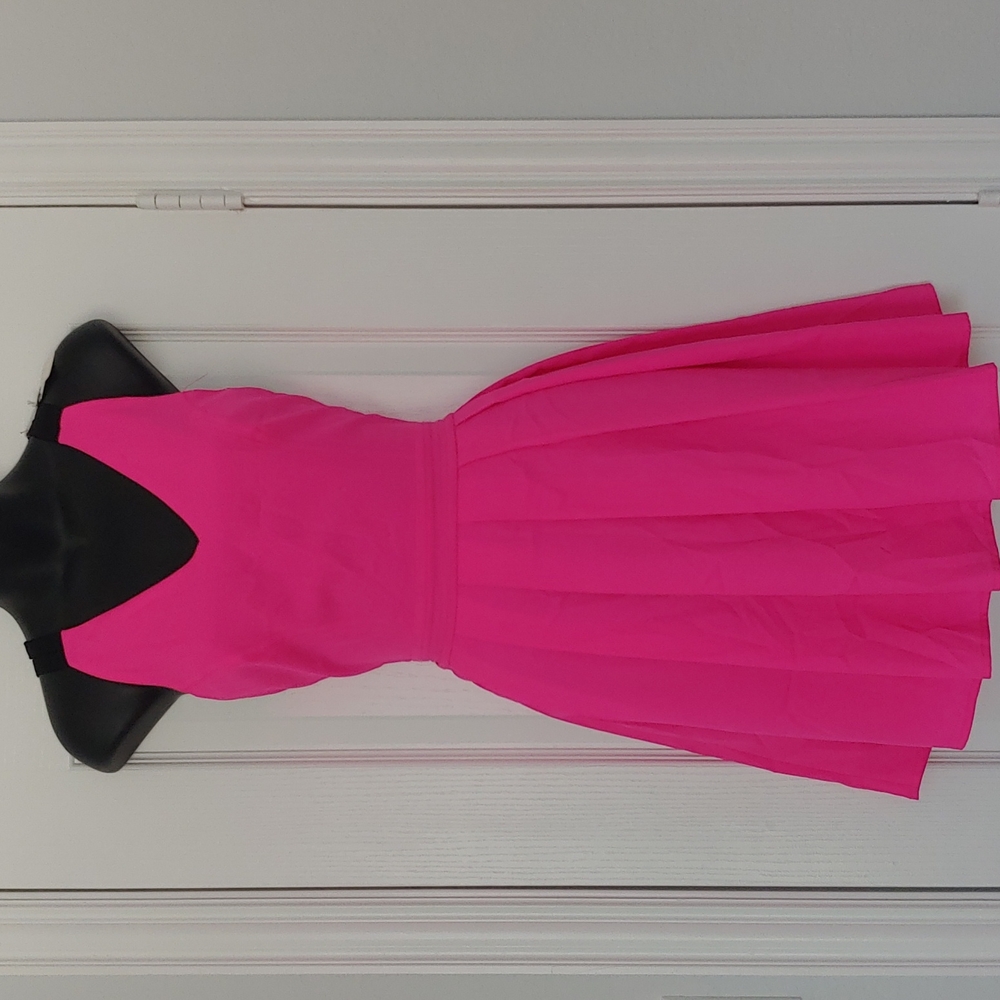 Hot pink dress